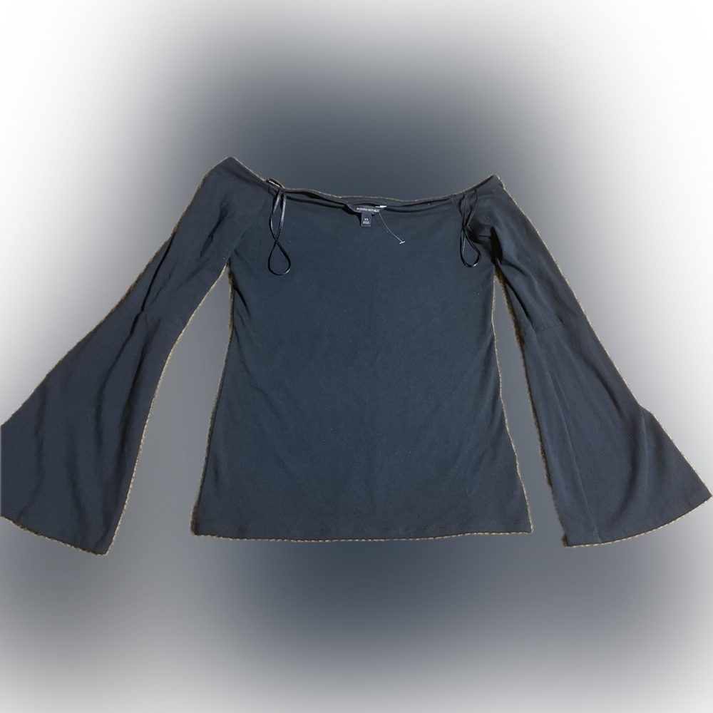 BANANA REPUBLIC Black Bell Sleeve Top – Size XS